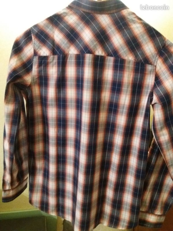 Chemise a carreaux Cyrillus 14 ans-162 (image 2)