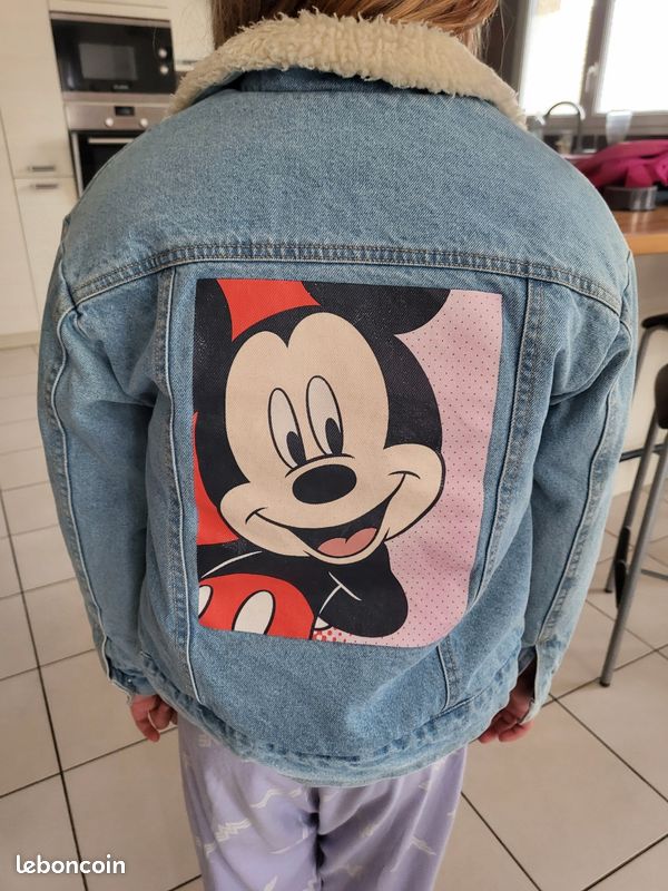Veste En Jean Minnie Bebe Fille VESTE EN JEAN EFFET MOUTON MINNIE