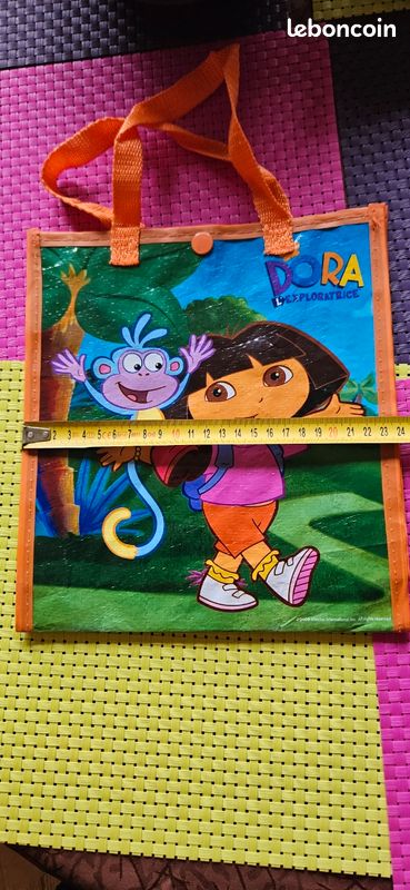 Sac De Couchage Enfant 2-en-1 Dora L'explorateur Avec Oreiller - Pliable - État Vintage