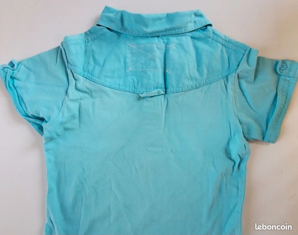 Polo MC turquoise - 10/11 ans (image 2)