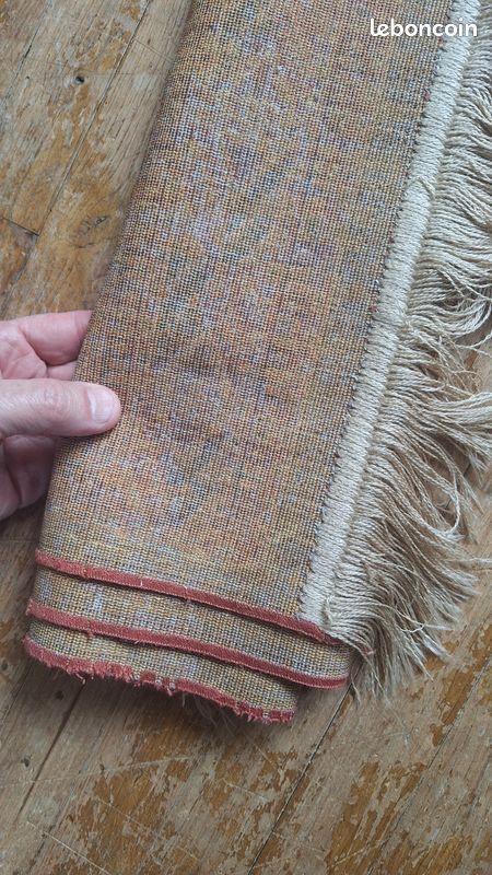 Tapis turkmène Ersari Bokhara vintage fait main Laine soyeuse brillante 123 cm x 69 cm (image 7)