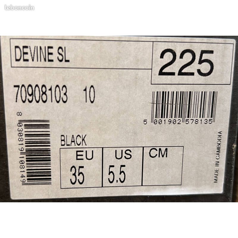 Chaussures De Snowboard NORTHWAVE HOVER SPIN Noir – Pointure 25.5 (FR 40) - Neuves
