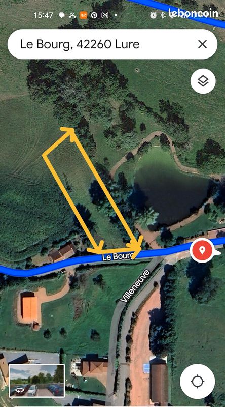 Terrain constructible à vendre · à Saint-Germain-Laval · 29 500 €