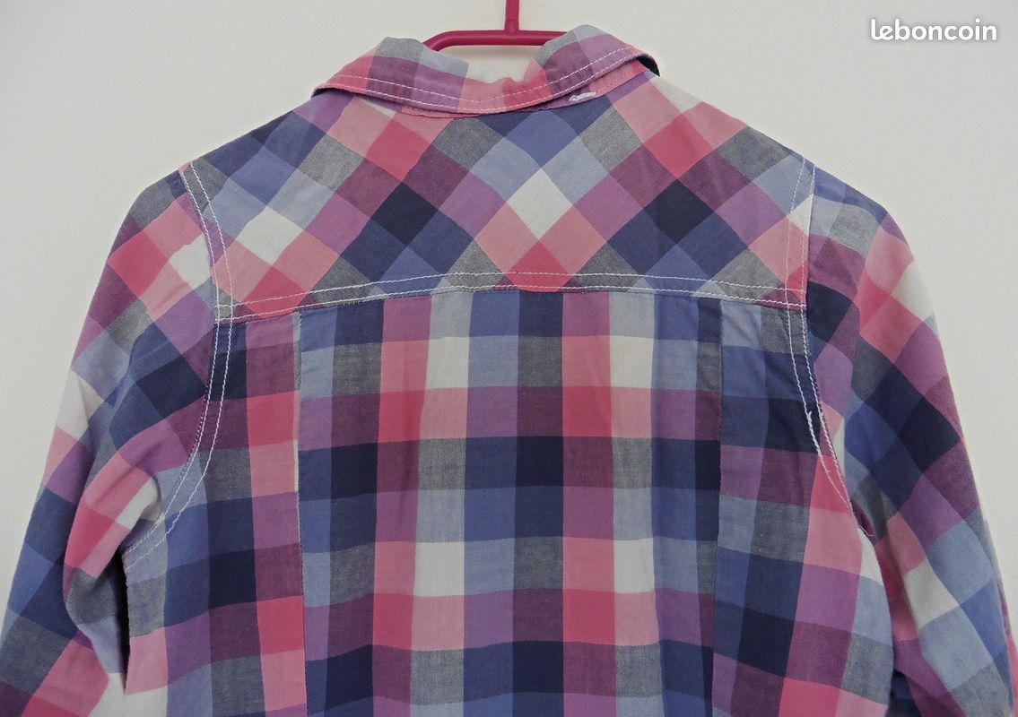 Chemise a carreaux multicolore. Bilook. 16 ans (image 7)