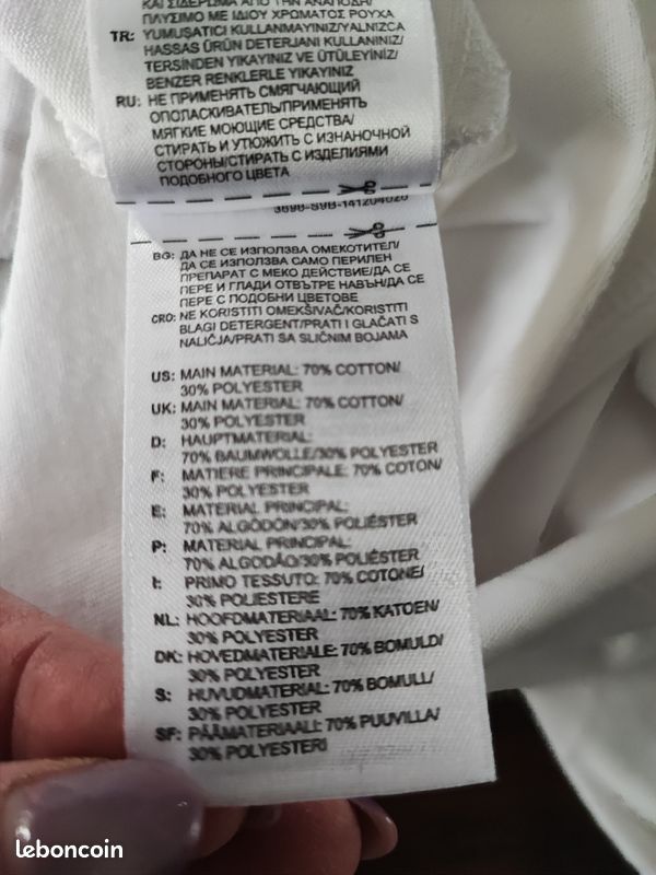 Superbe T.shirt neuf blanc Adidas (image 5)