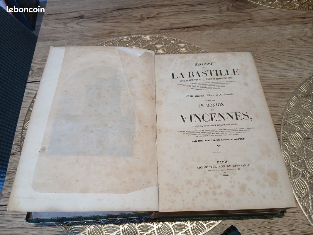 Histoire de la bastille , 1845 (image 6)