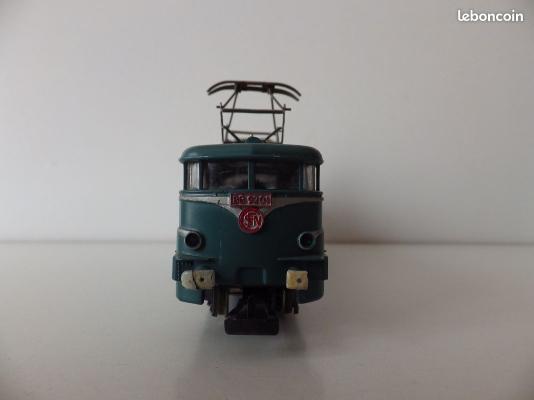 LOCOMOTIVE BB 9201 jouef moteur saucisson 6 volts état d'usage EUR 24
