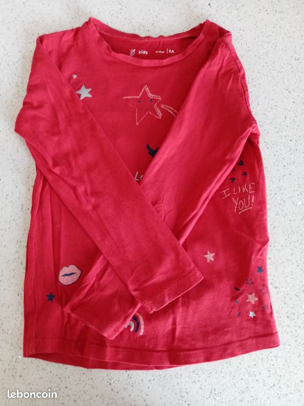 Tee-shirt manche longue 6 ans (image 1)