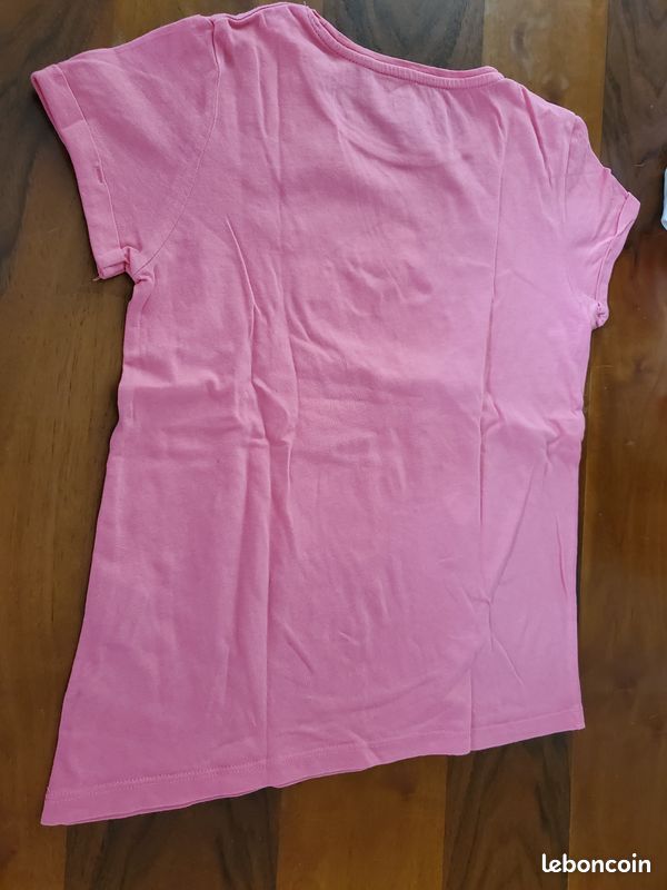 Tee-shirt fille kiabi licorne rose 10 ans (image 4)