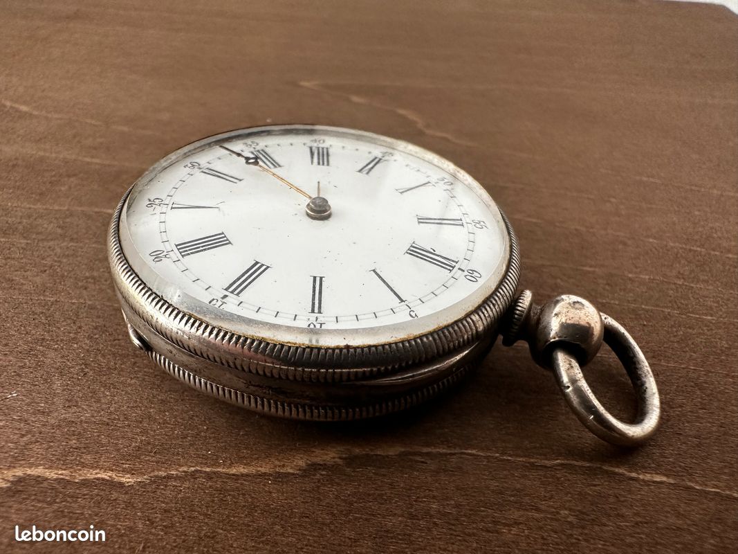 Montre de poche gousset ancienne en argent à restaurer Montres