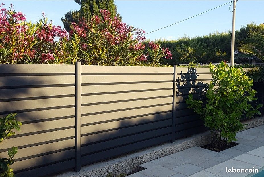 Clôture aluminium en persienne qualité T5 prix mini (image 2)