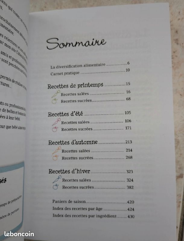 Livre de recettes pour bébé (image 3)