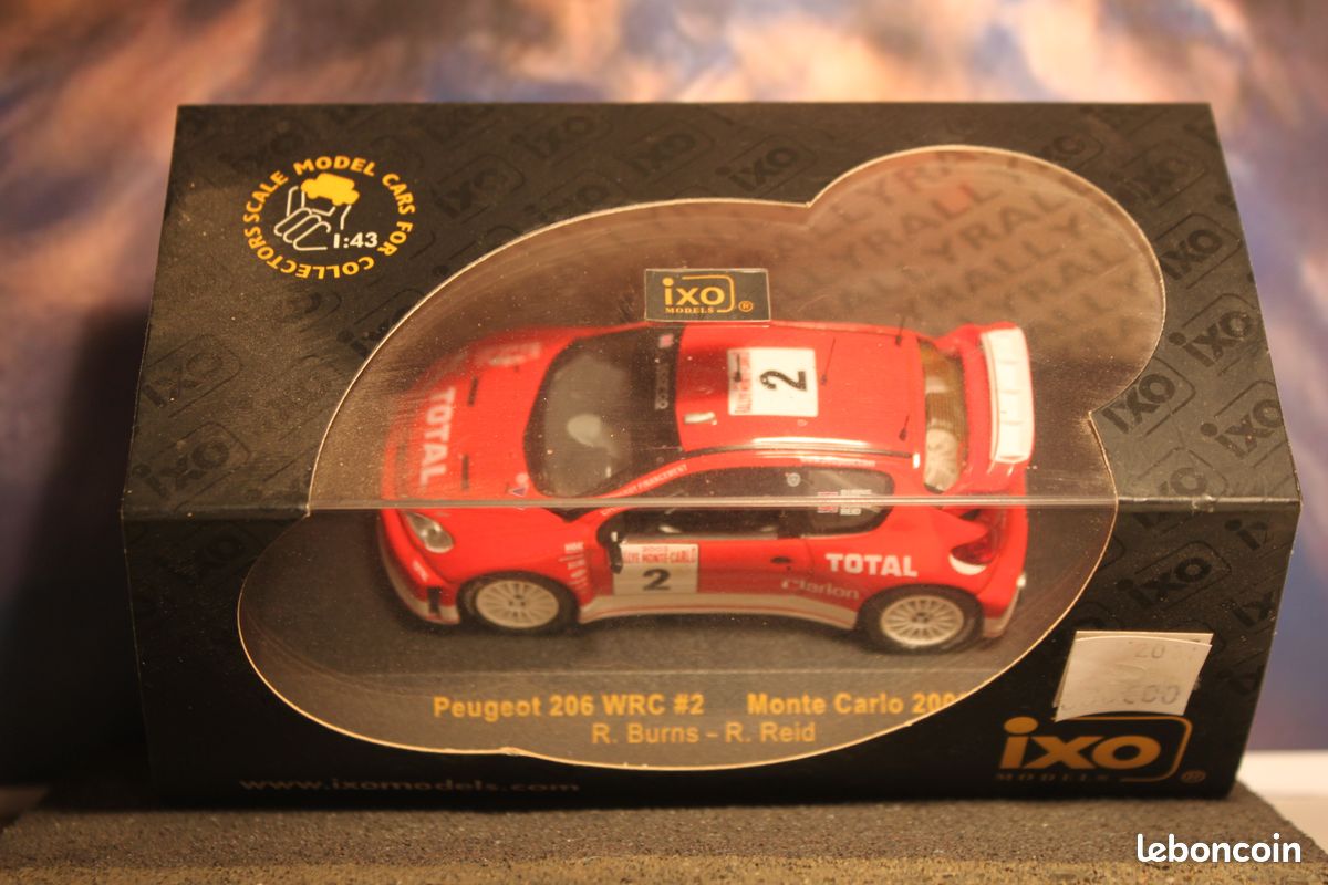 30.06.26....... Peugeot 206 WRC M.C. 2003 1/43 IXO réf. RAM 101 (image 3)