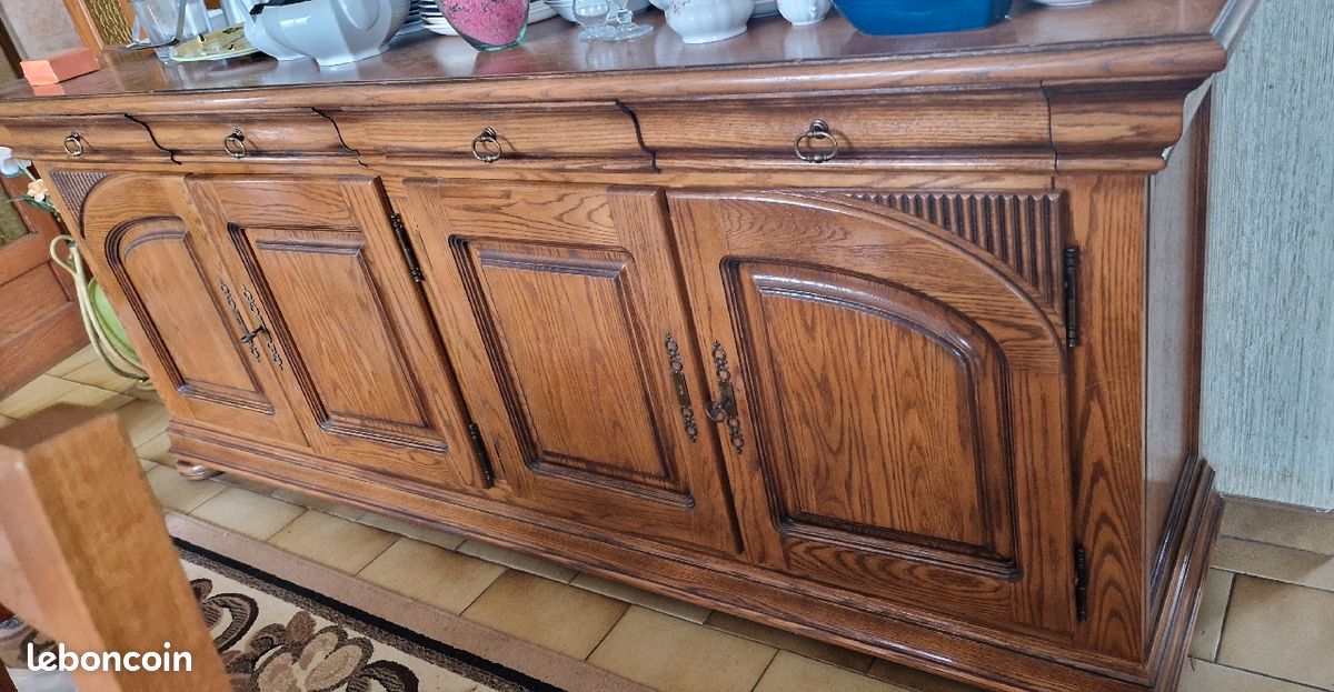 Buffet enfilade 4 porte + miroir (image 1)
