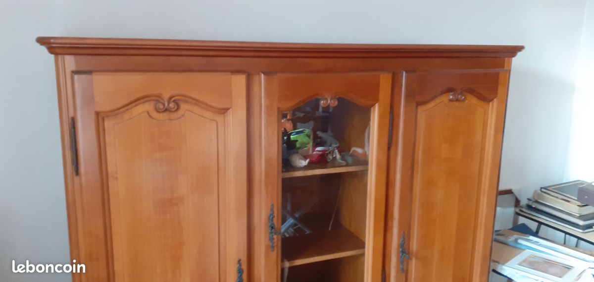 Meuble de rangement merisier (image 4)