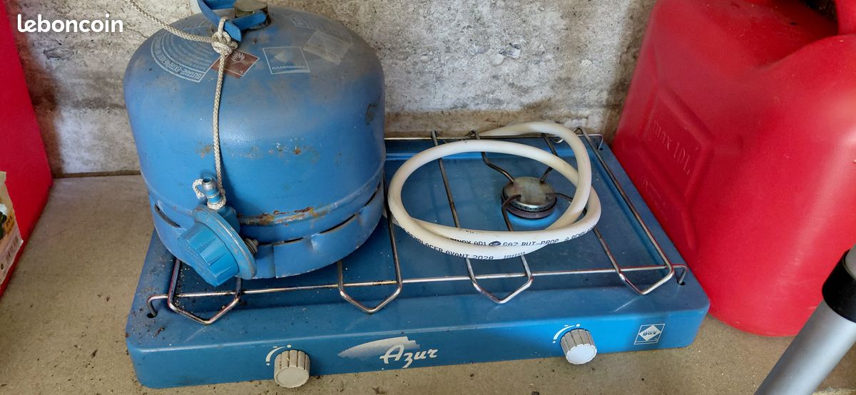 Camping gaz deux feux+bouteille+détendeur+tuyau (image 1)