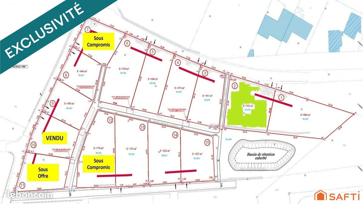 Terrain 723 m² · à Le Puy-en-Velay · 723 m² · 63 500 €