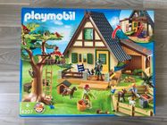 Lot Playmobil Country, Maison Forestière Avec Fille, Faon, Biberon, Set 4207 (2011) - Occasion Bon état