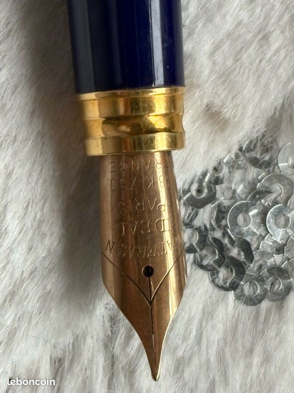 Stylo Plume Waterman Gentleman Laque Thuya - Plume En Or Massif 18 Carats - Occasion - Objet De Prestige