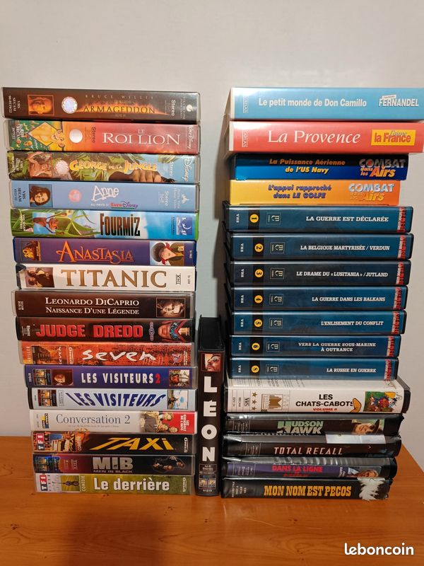 Lot de cassettes VHS (image 1)