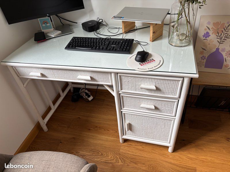 Bureau rotin (image 2)