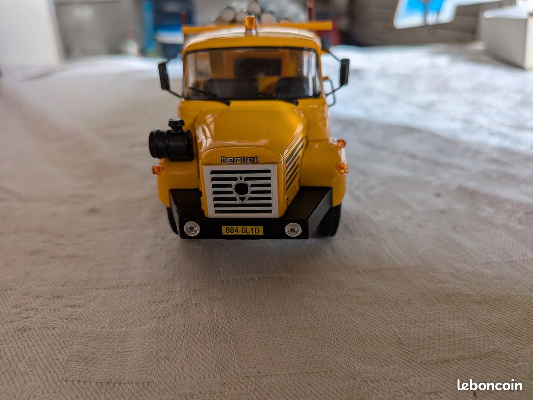 Miniature Odeon 1/43 Berliet TR 280 Semi-remorque Calberson 1978 Jaune