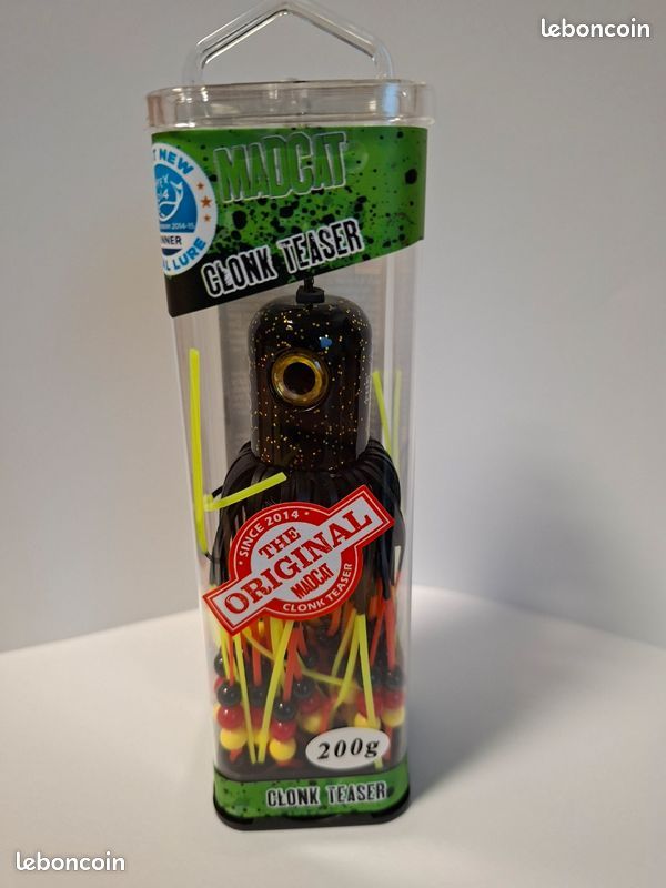 Leurre Clonk Teaser MADCAT Pour Poisson-chat - Avec Triple Hameçon, Prêt à Pêcher, 100g/150g/200g