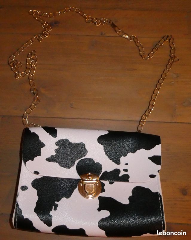Sac à main et ceinture thème vache (image 3)