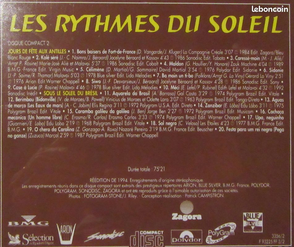Coffret CD Les rythmes du soleil (image 11)