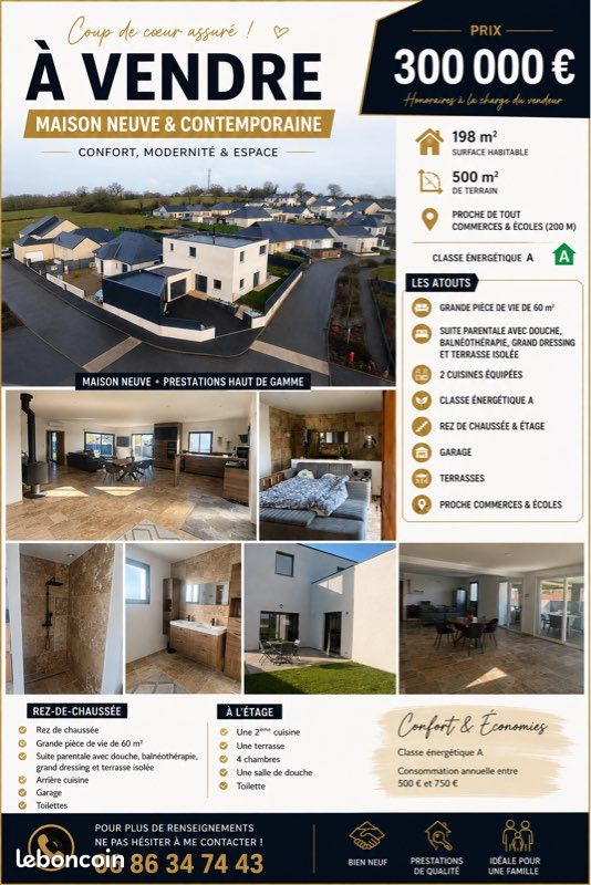 Maison 5 pièces 198 m² · à Château-Gontier-sur-Mayenne · 198 m² · 300 000 €