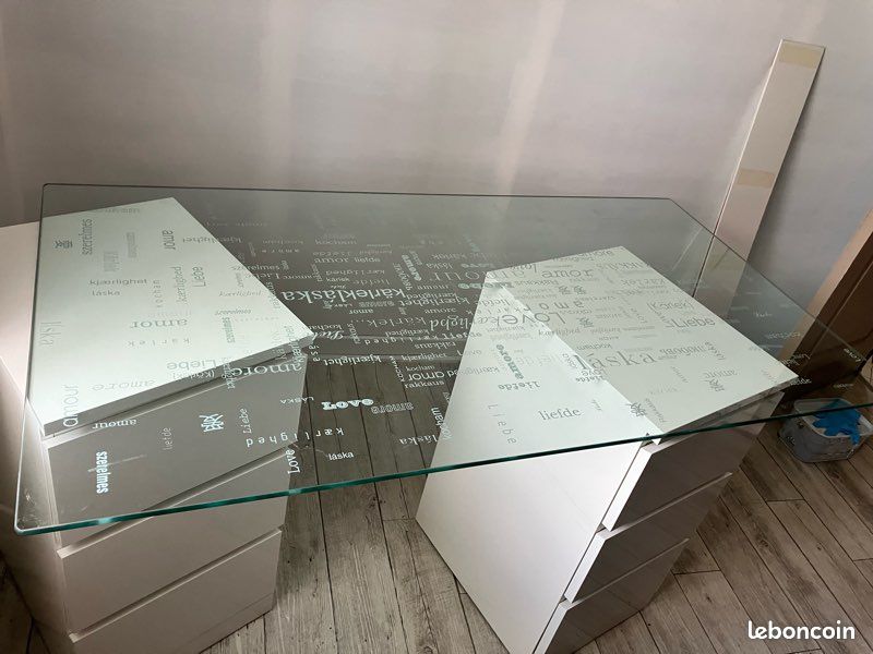 Plateau verre 150 X 80 cm (image 2)