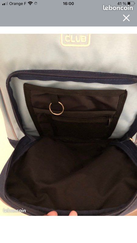 Sac à dos bleu, poivre blanc (image 3)