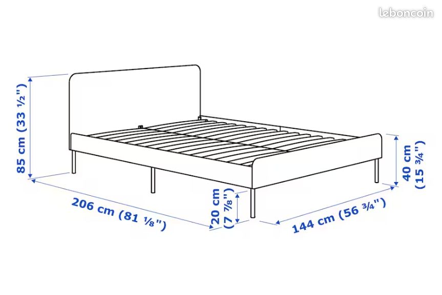 Lit "Slattum" + Matelas "Hafslo" (image 3)