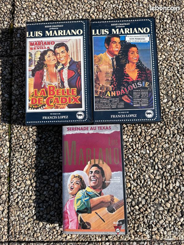 3 Casettes VHS Luis mariano (image 1)