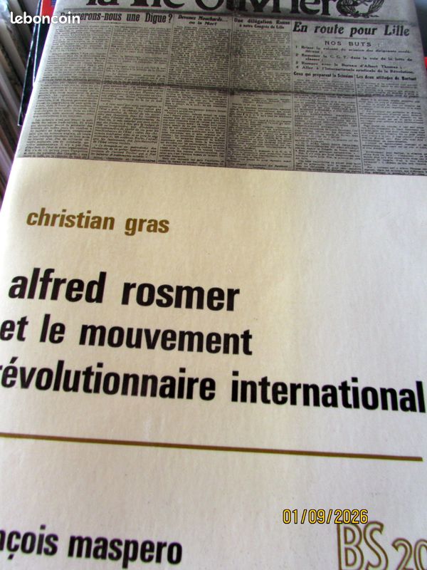 Gras christian alfred rosmer et le mouvement revolutionnaire international (image 1)
