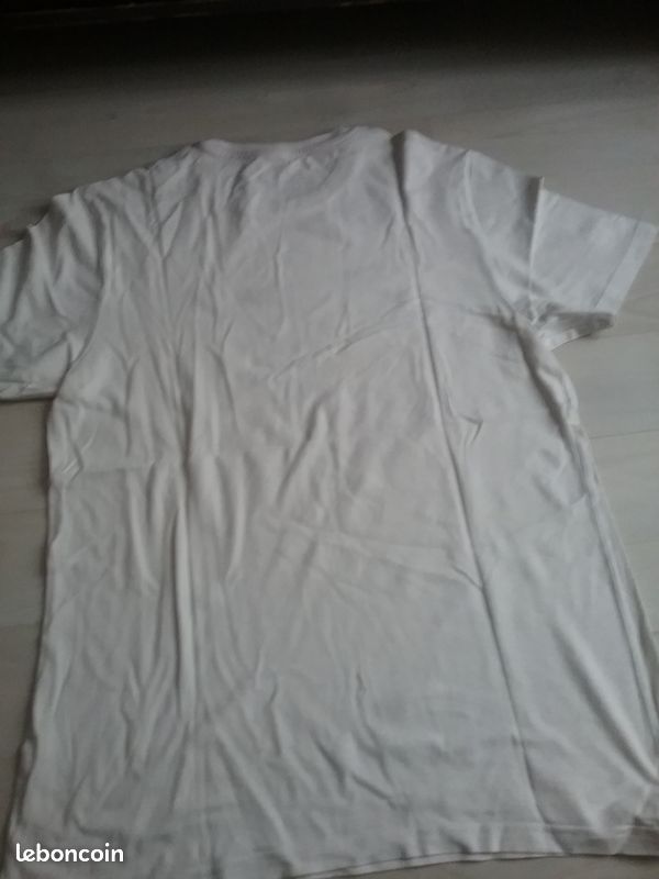 Tee shirt blanc homme (image 4)