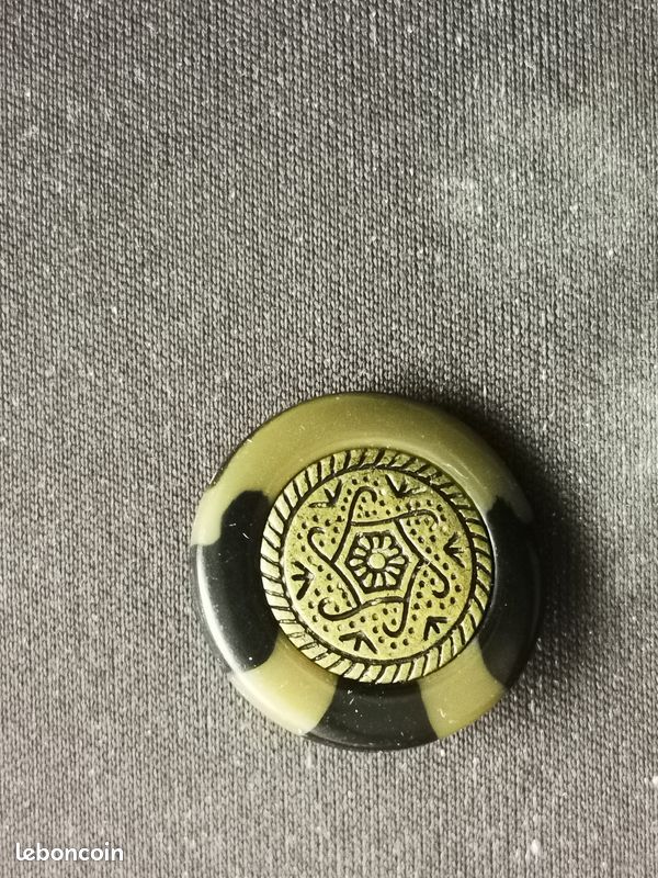 Lot De 8 Boutons Dorés Antiques Motif Engrenages - 22mm, Style Steampunk
