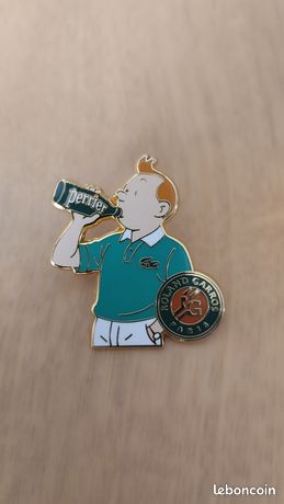 PIN PINS TENNIS ROLAND GARROS DISNEY MICKEY PERRIER BLEU QUALITÉ ARTHUS BERTRAND