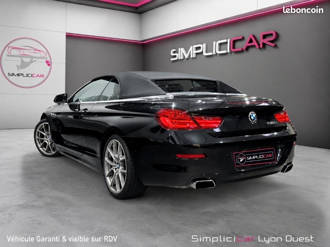 BMW SERIE 6 (F12) CABRIOLET 650I 407 EXCELLIS BVA8 407Ch - Garantie 12 mois (image 3)