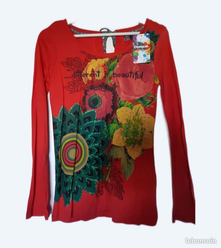 Desigual TS_Biscuit 2000 Negro T-Shirt, Noir, 10 Ans Fille