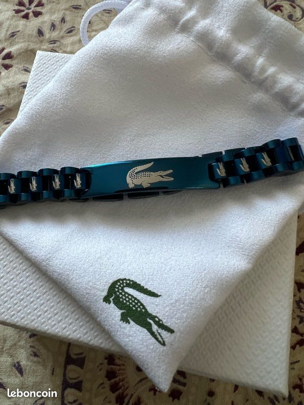 Bracelet crocodile bleu (image 3)
