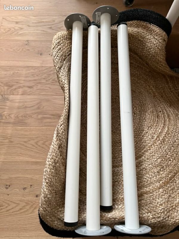 Lot de 4 pieds - IKEA ADILS Blanc (image 1)
