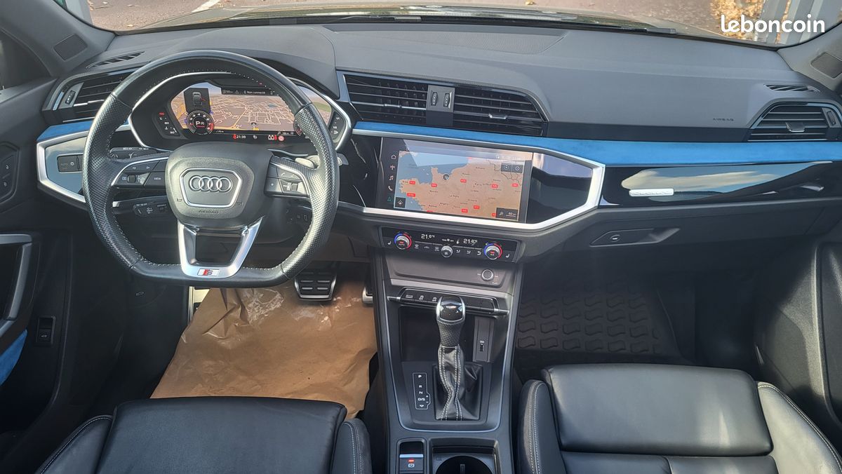 Audi q3 sportback 45 tfsi 230 sline quattro stronic 7 / immat fr - malus paye / to camera ja20 (image 7)