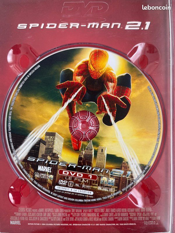 3 disque Spider Man, Spider Man 2,1 et Spider Man 3 (image 2)