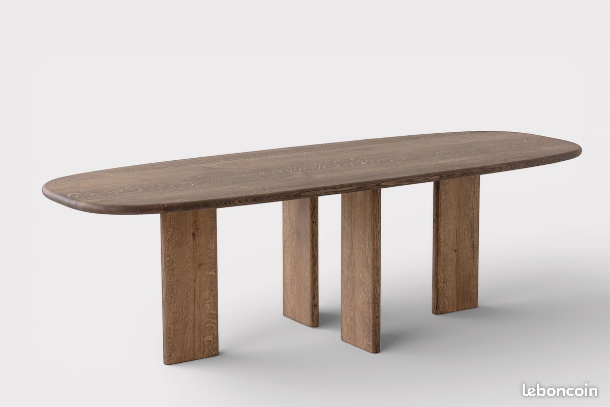 Table Artisan Bois Massif Design Sur Mesure (image 3)