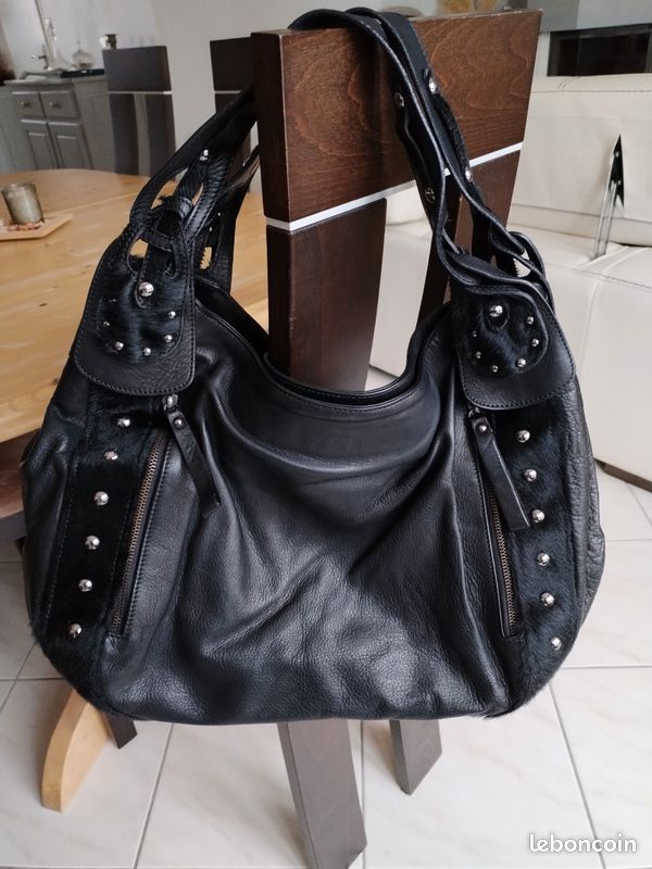 Sac à main Minelli tout cuir (image 1)