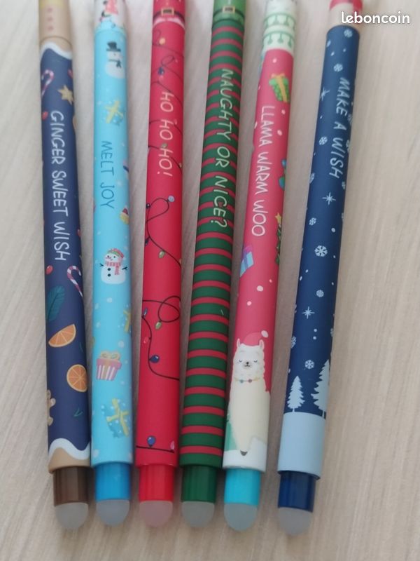 Lot 6 stylos effaçables édition Noël Neufs (image 6)