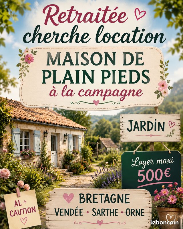 Maison 3 pièces 70 m² · à Plonéour-Lanvern · 70 m² · 500 €