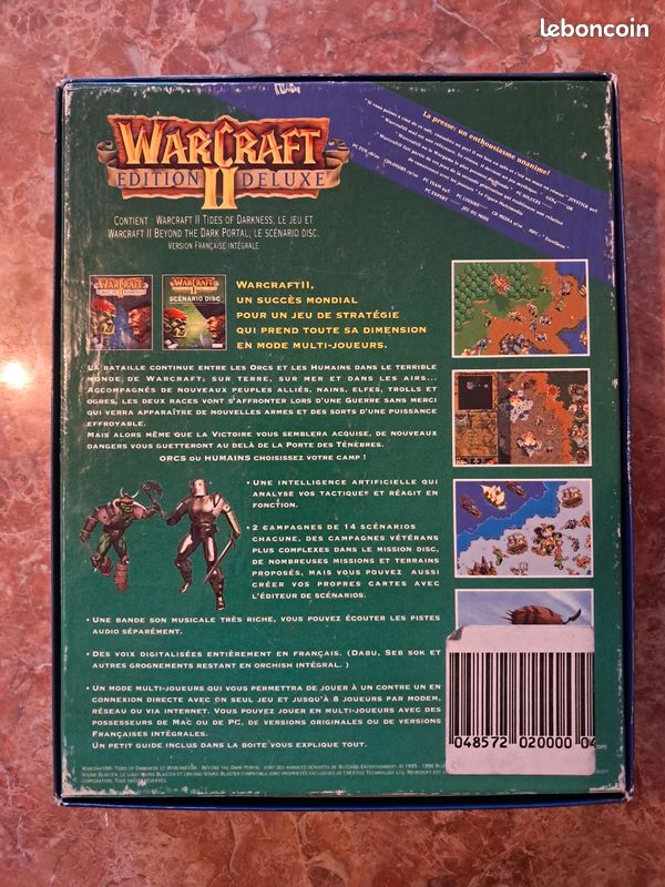Warcraft II ( 2 ) : édition deluxe - PC - Big Box - incomplet