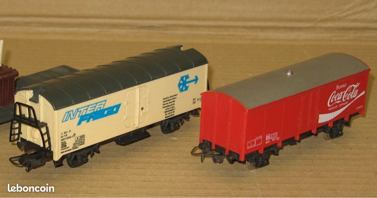 Lot De 2 Wagons HO 1/87 – Evemodel – Maquette Ferroviaire à Monter – Non Peint – Non Collé